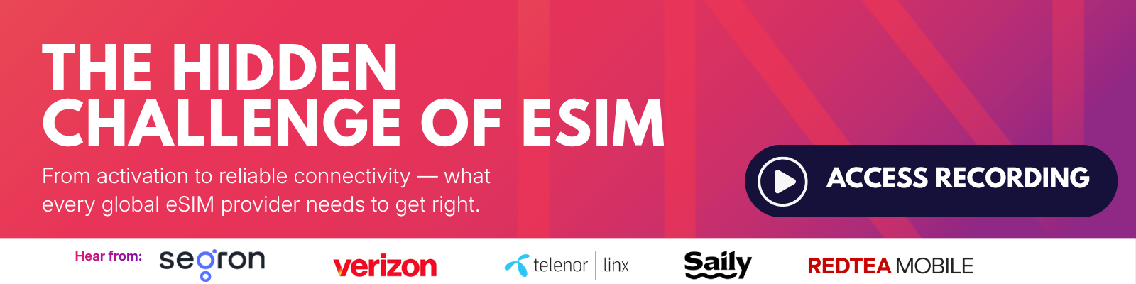 The Hidden Challenge of eSIM - A webinar run by MVNO Nation and Sponsored by SEGRON